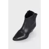 Leather black Cossacks Dawyna
