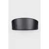 Leather black belt
