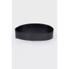 Leather black belt