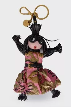 Trick Pelle Rosario Pink Dress Jasmine Doll bag keychain with tag