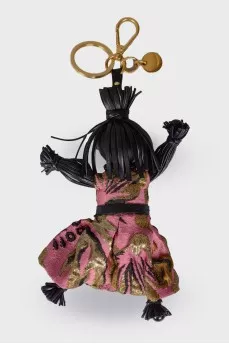 Trick Pelle Rosario Pink Dress Jasmine Doll bag keychain with tag