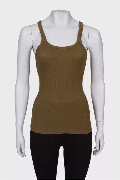 Green tank top