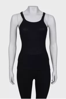Black top with straps