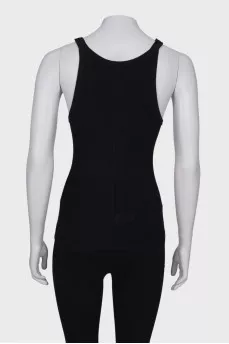 Black top with straps