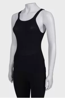 Black top with straps