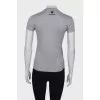Cotton gray printed T-shirt