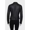 Black leather jacket