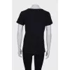 Black printed T-shirt