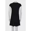 Black lace dress with ruffles
