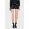 Black plush micro shorts