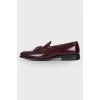 Men's leather tassel loafers