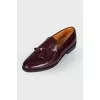 Men's leather tassel loafers