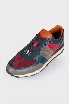 Leather sneakers multicolor