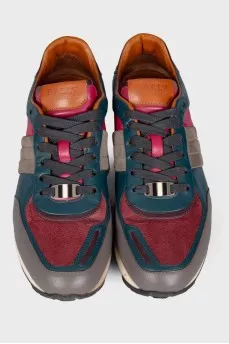 Leather sneakers multicolor