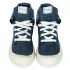 High denim sneakers