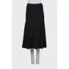 A-line midi skirt