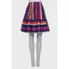 Multicolor skirt with ruffles