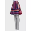Multicolor skirt with ruffles