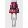 Multicolor skirt with ruffles