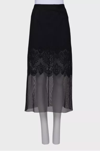 Combined mesh skirt