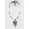 Green necklace with rhinestones