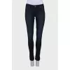 Blue straight fit jeans