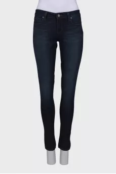 Blue straight fit jeans
