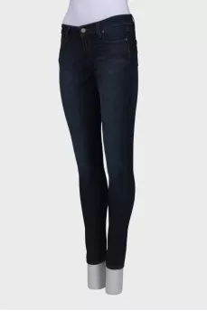 Blue straight fit jeans