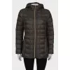Green hooded jacket