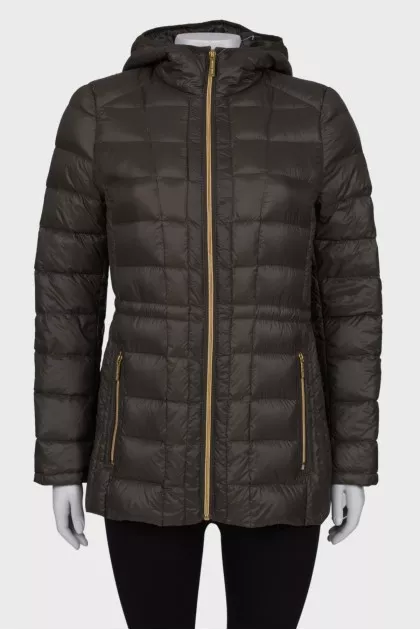Green hooded jacket