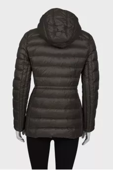 Green hooded jacket