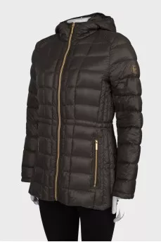 Green hooded jacket
