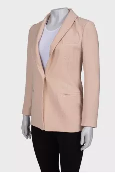 Pale pink button-down blazer