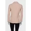 Pale pink button-down blazer