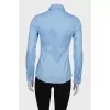 Classic blue press-stud closure shirt