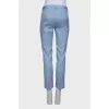 Blue printed trousers