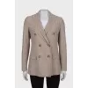 Double-breasted wool jacket