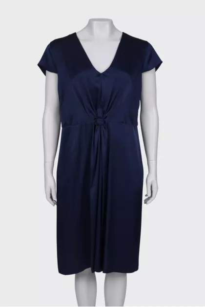 Silk blue dress