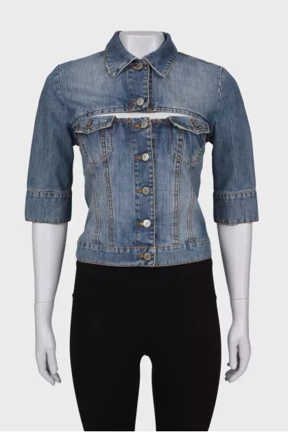 Denim corset and jacket