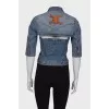 Denim corset and jacket