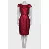 Red sparkly sheath dress