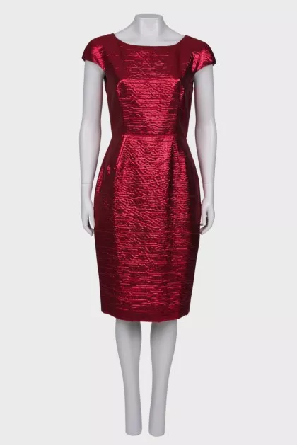 Red sparkly sheath dress