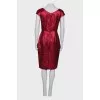 Red sparkly sheath dress