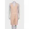 Beige wrap dress