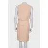 Beige wrap dress