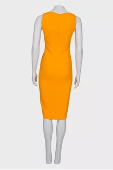 Dress with zip slit