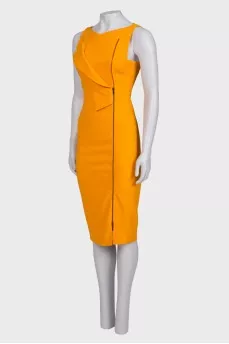 Dress with zip slit