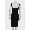 Black draped dress