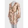 Pink wrap dress with tag