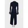 Bodycon dress with slits